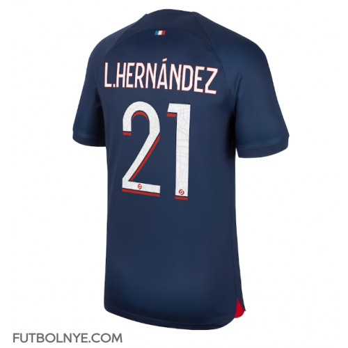 Camiseta Paris Saint-Germain Lucas Hernandez #21 Primera Equipación 2023-24 manga corta